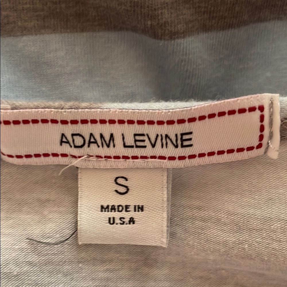 ADAM LEVINE - Striped Blue and Gray Dress - Picture 4 of 4